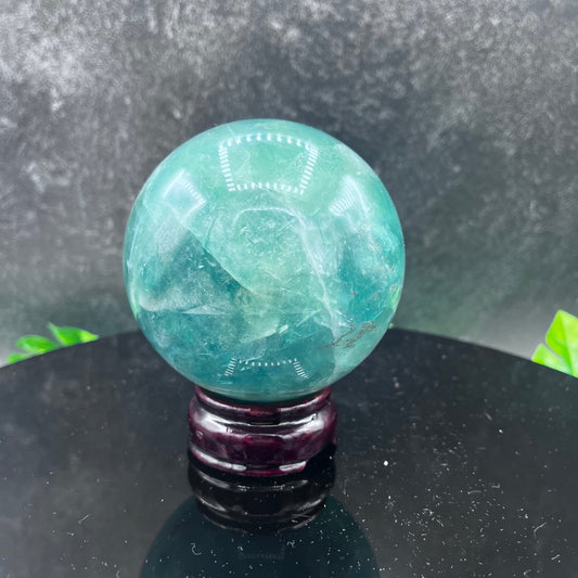 Green Fluorite Sphere