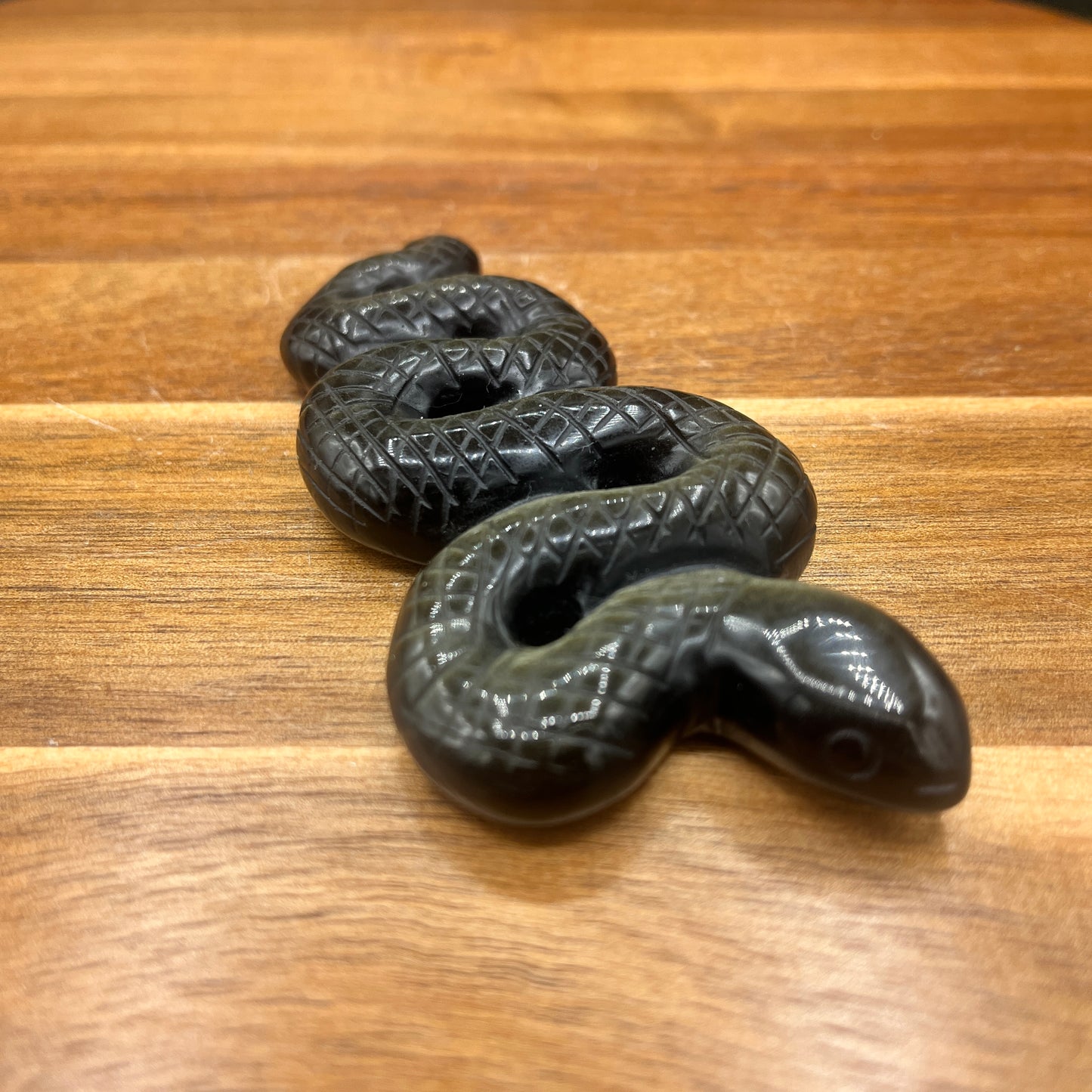 Gold Obsidian Snake