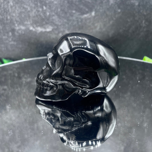 Small Black Obsidian Skull