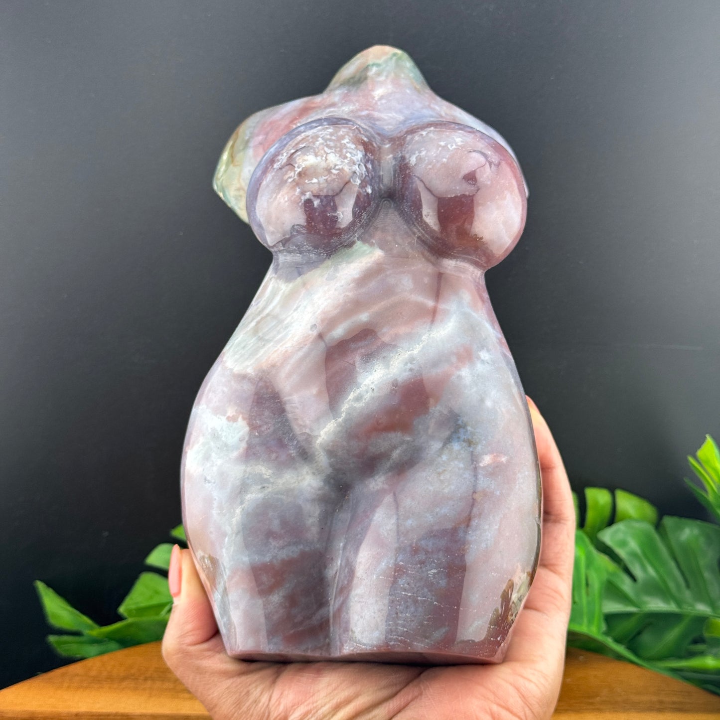 Ocean Jasper Goddess Body Statue