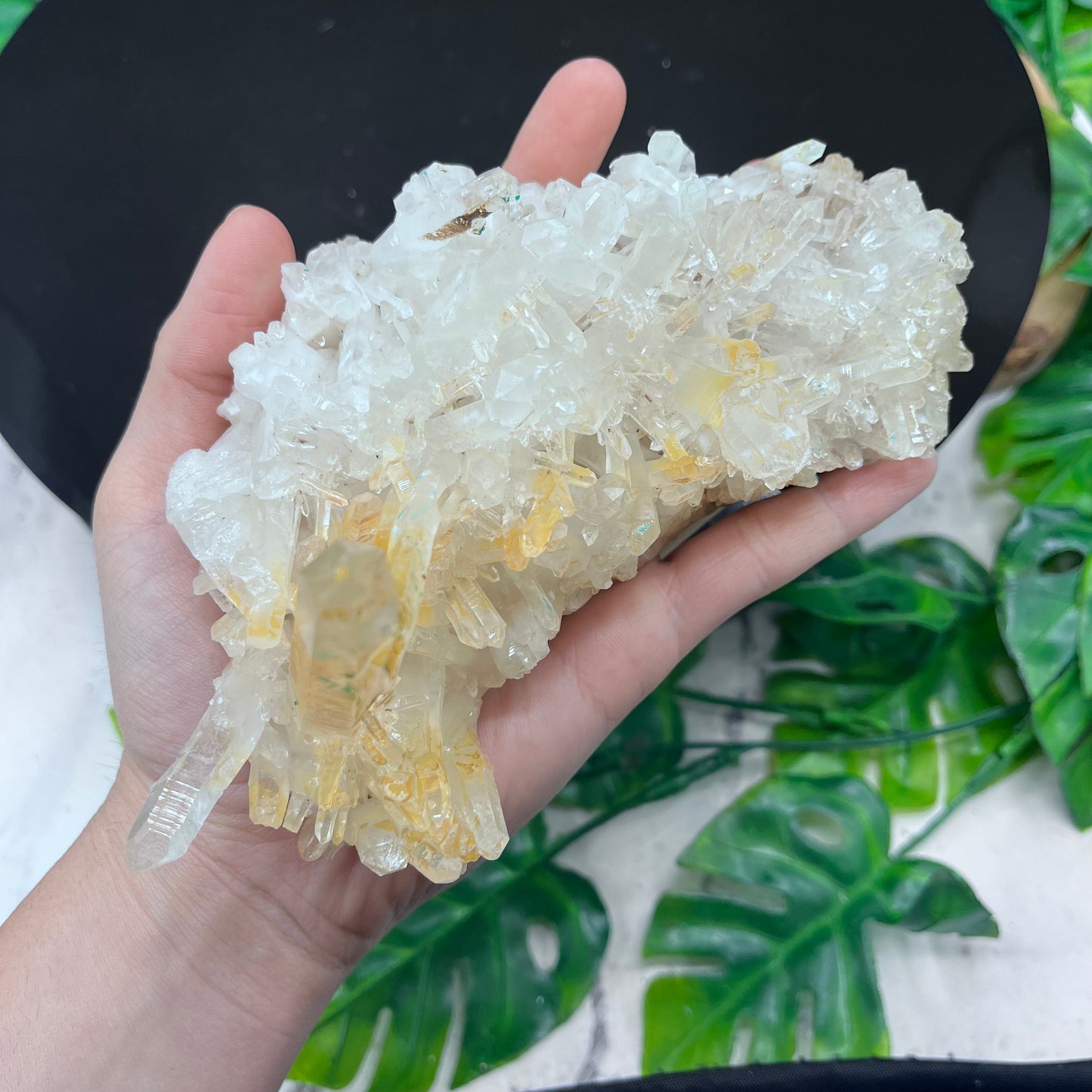 Red Hematite in Quartz
