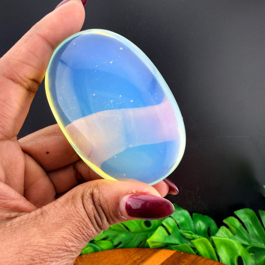 Blue Opalite Palm Stone