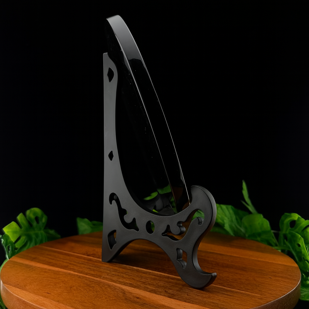 XL Black Obsidian Scrying Mirror