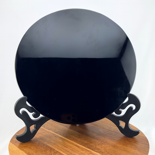 XL Black Obsidian Scrying Mirror