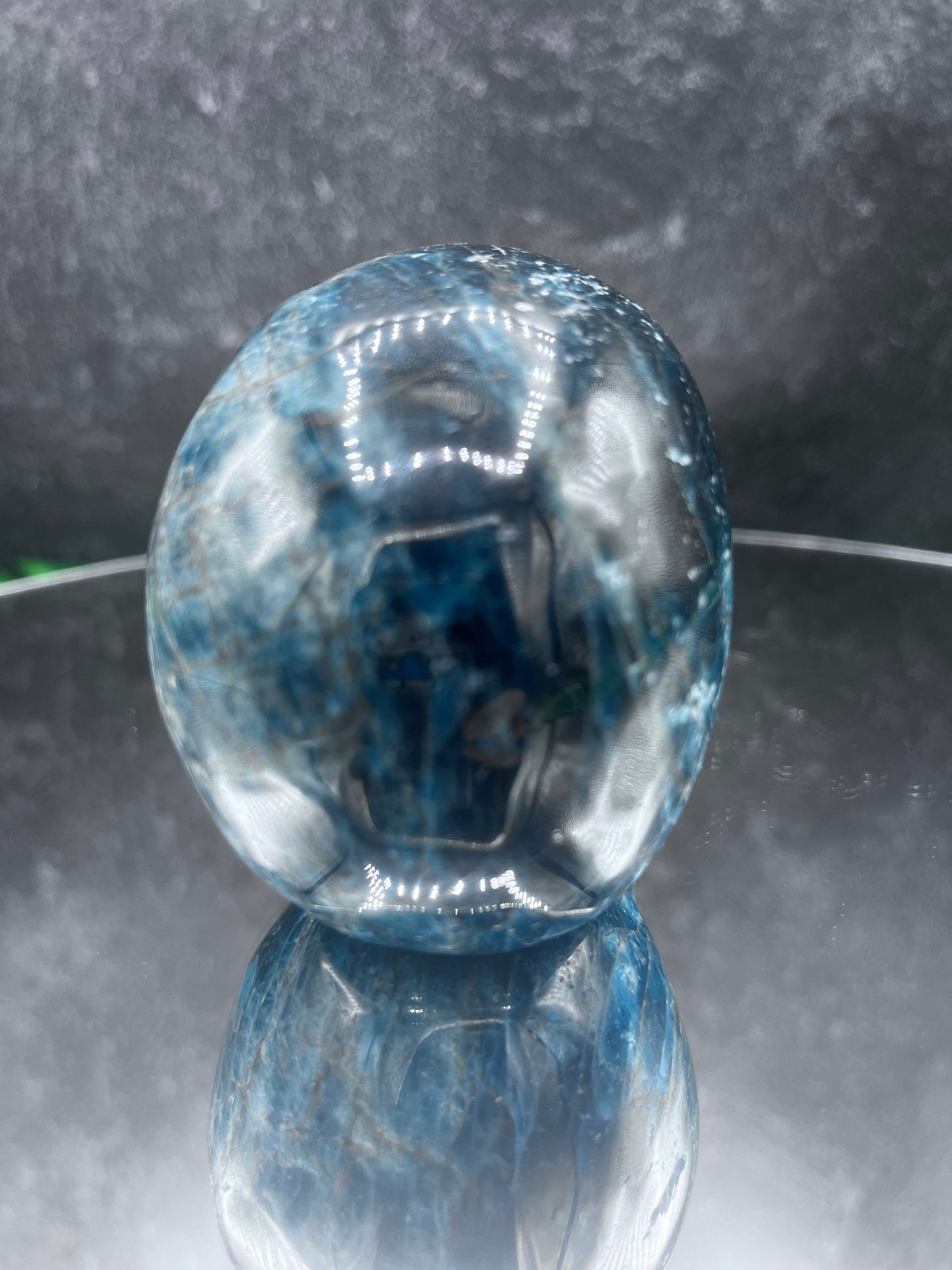 Blue Apatite Skull
