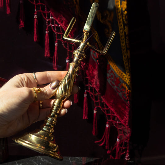 Brass Gemstone Display Stand