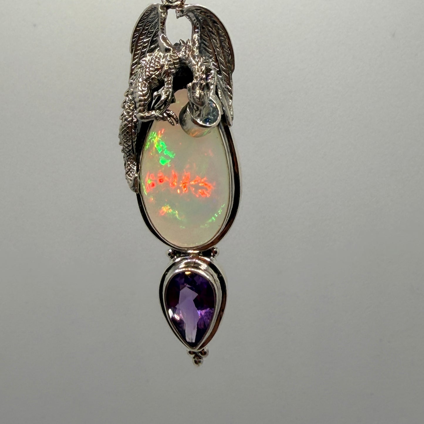 Gotland Dragon Amethyst Opal Pendant