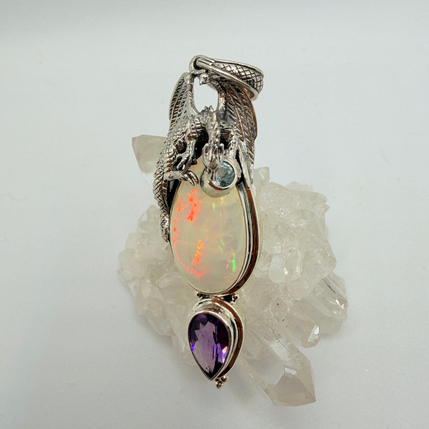 Gotland Dragon Amethyst Opal Pendant