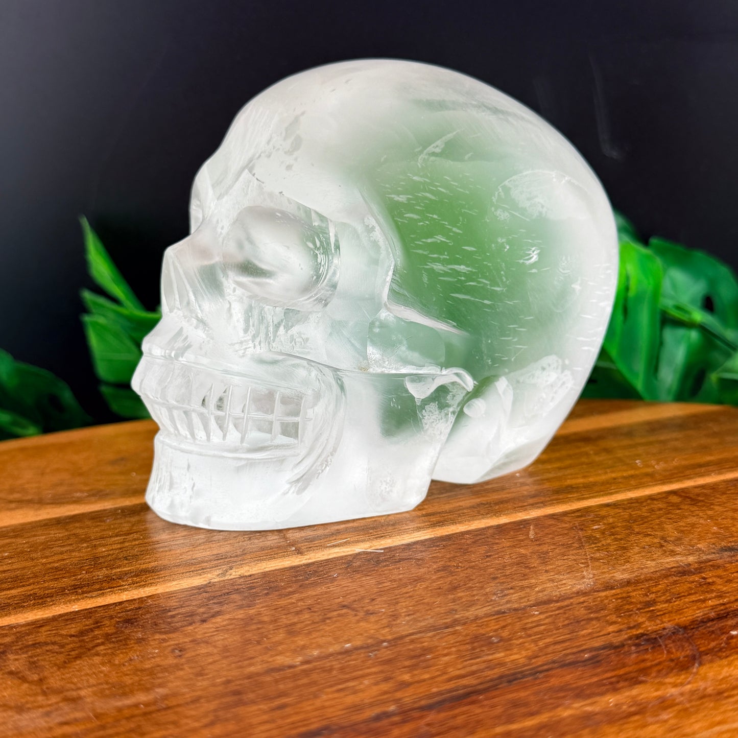Beautiful Clear Selenite Skull