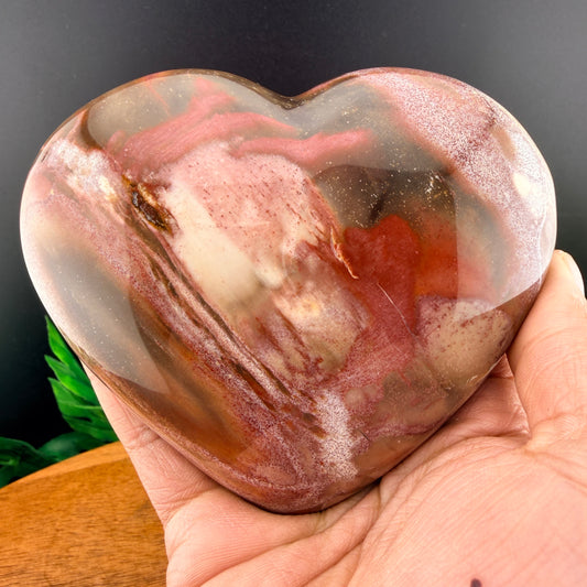 Polychrome Jasper Heart