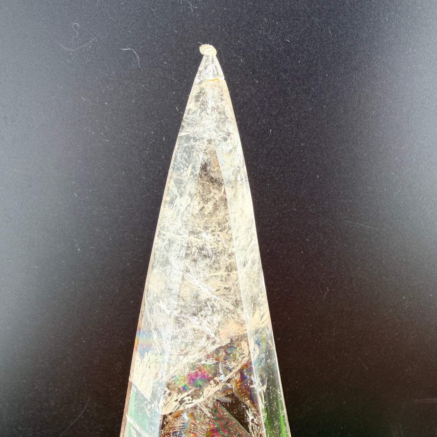 Smoky Quartz Teardrop in Stand