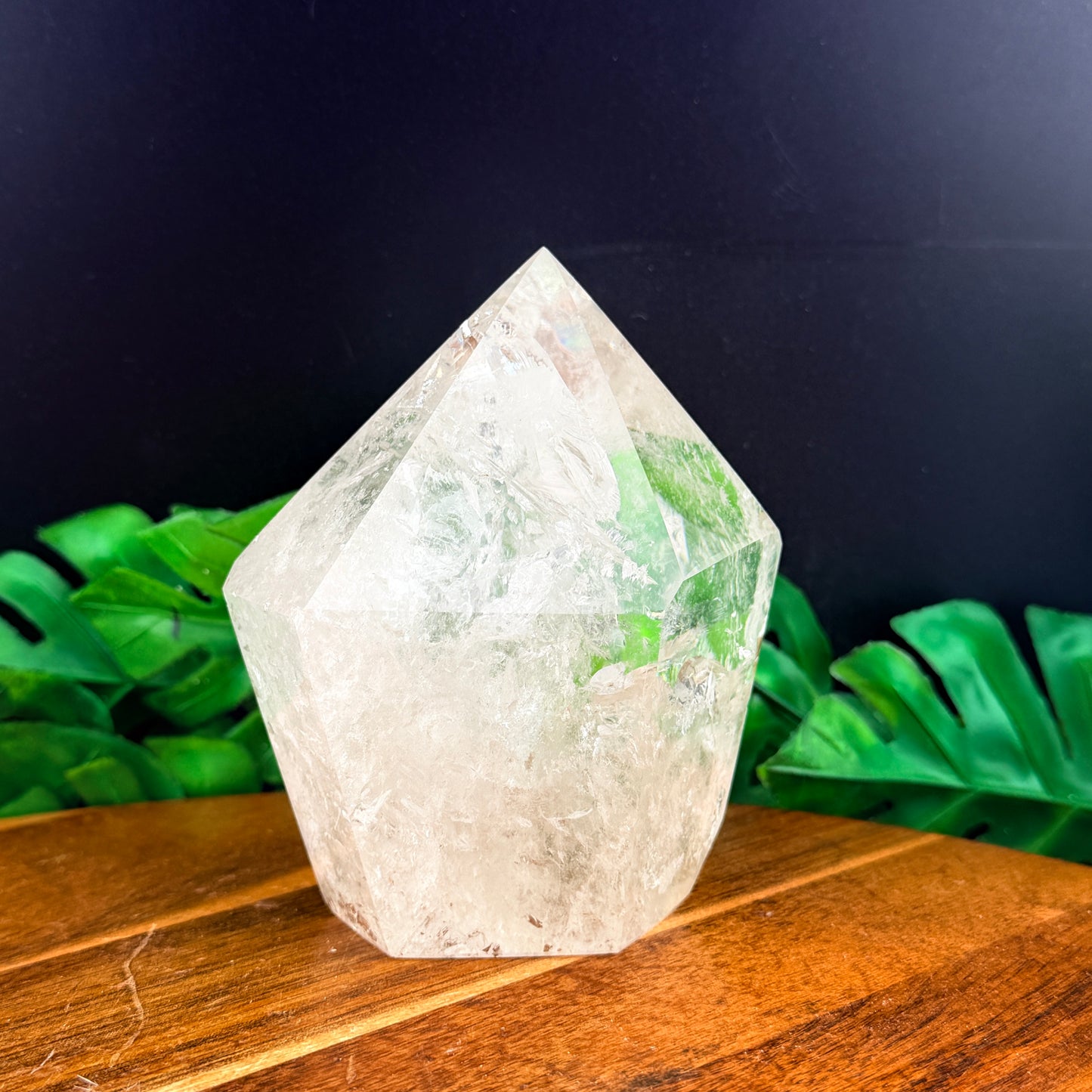 Clear Quartz Thick Cupcake Tower