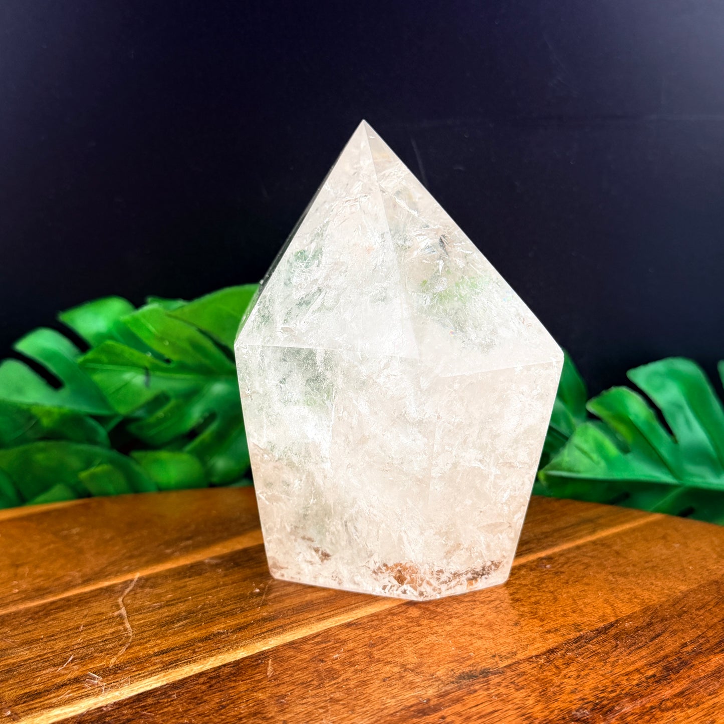 Clear Quartz Thick Cupcake Tower