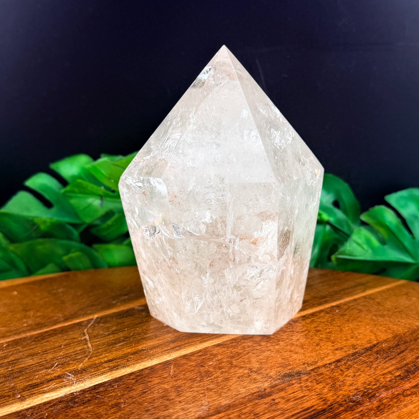 Clear Quartz Thick Cupcake Tower