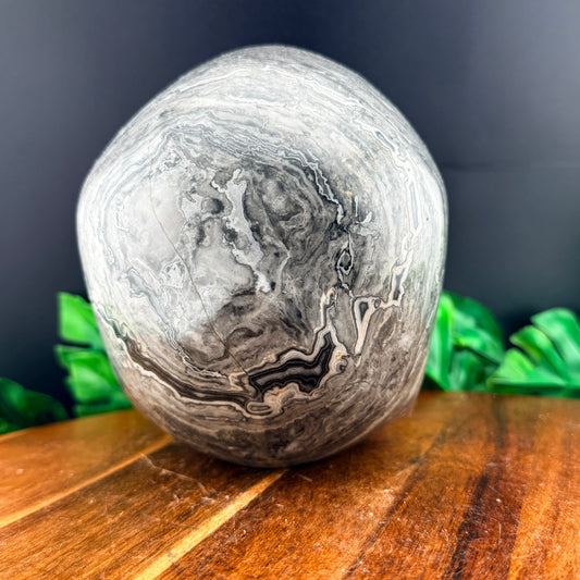 XL Red Line Jasper Skull