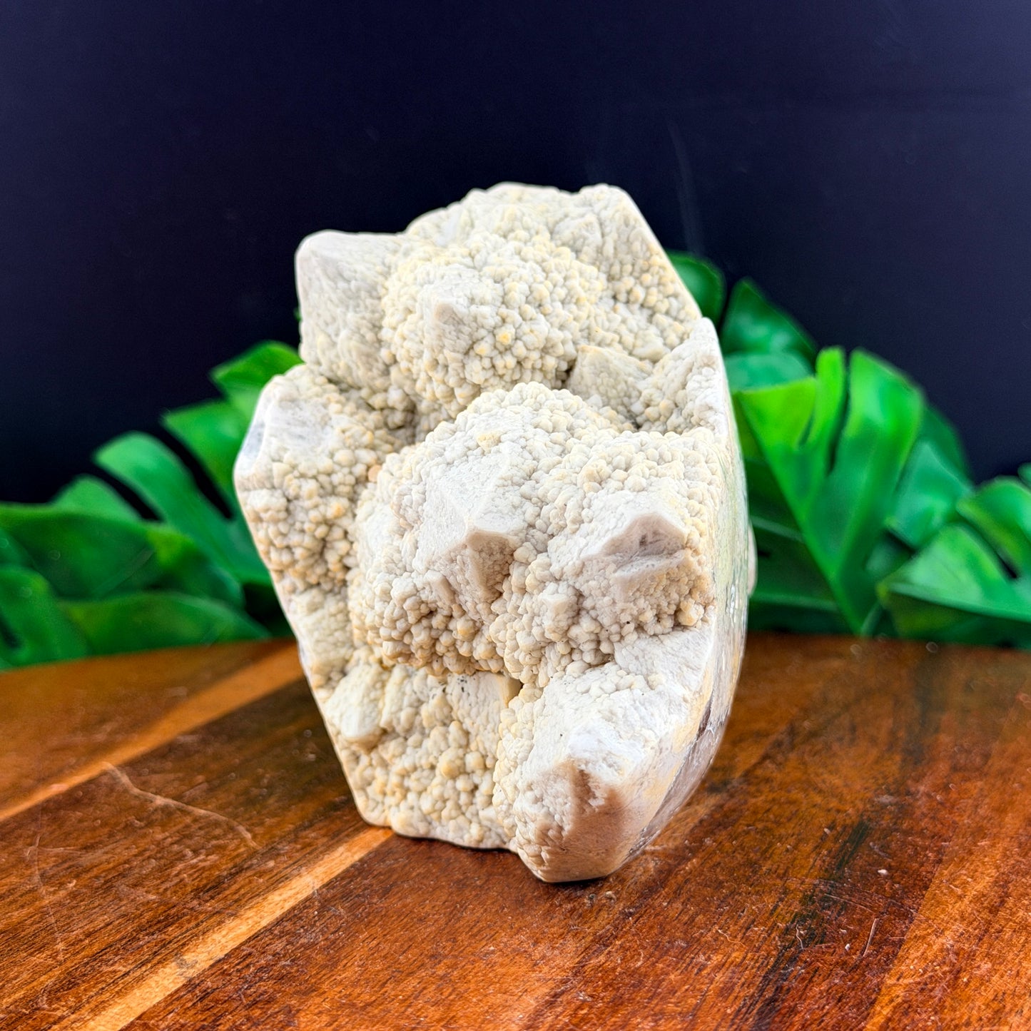 Unique White Quartz in Agate Skull