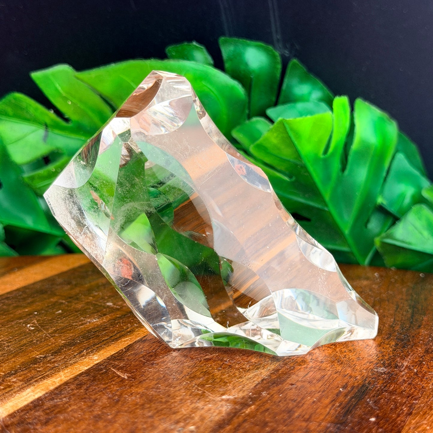 Faceted Clear Quartz Freeform