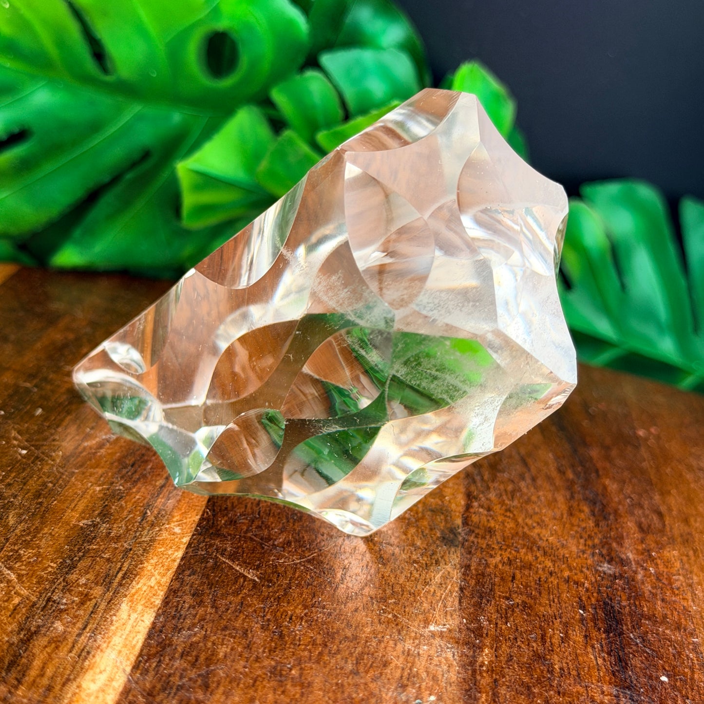 Faceted Clear Quartz Freeform