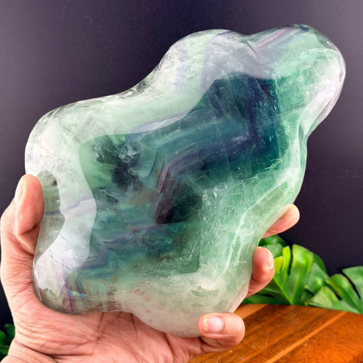 Rainbow Fluorite Freeform Bowl