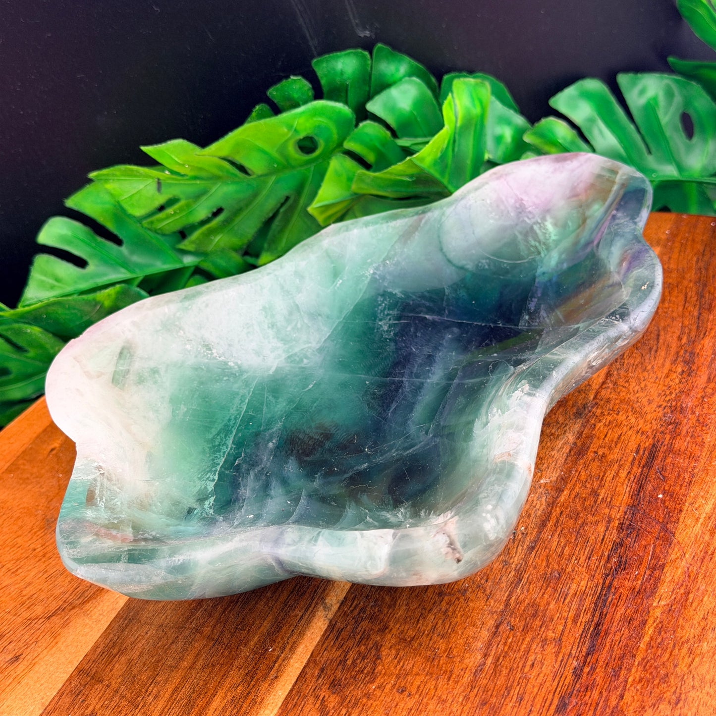 Rainbow Fluorite Freeform Bowl