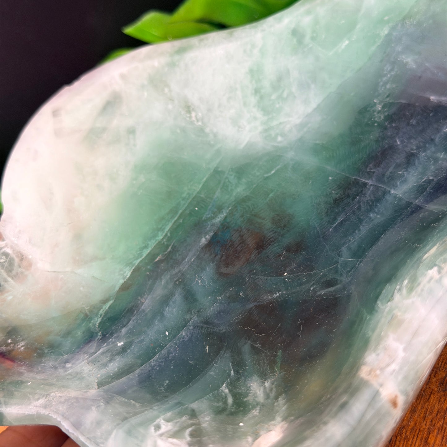 Rainbow Fluorite Freeform Bowl