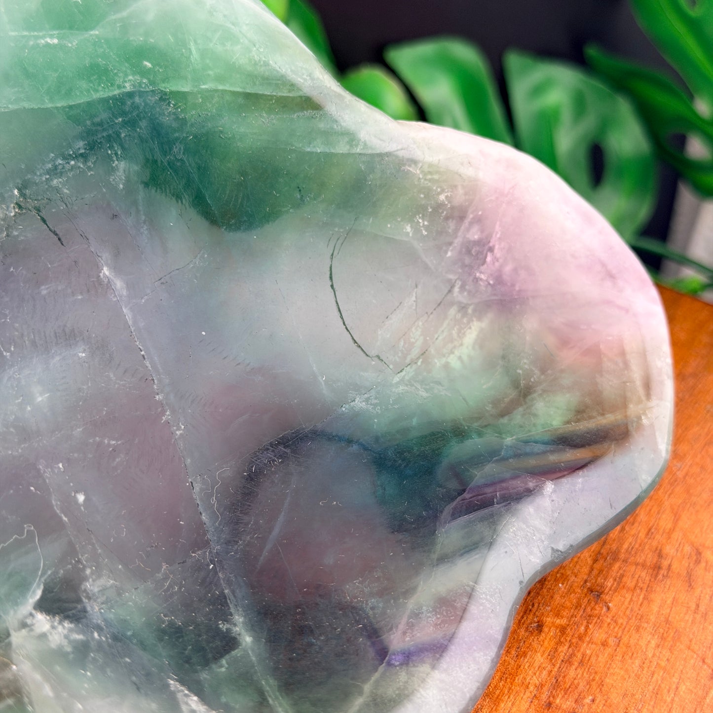 Rainbow Fluorite Freeform Bowl