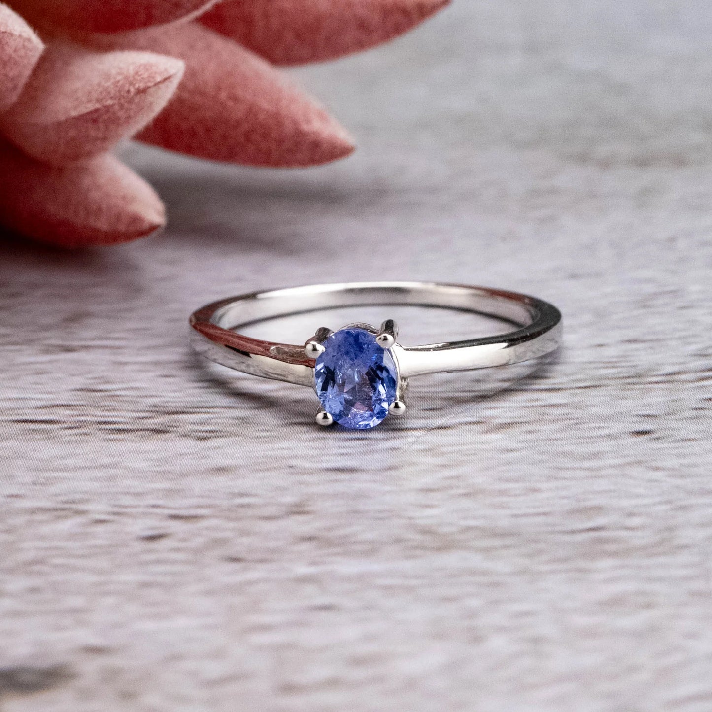 Tanzanite Ring 5x4mm .925 Silver | sz 10