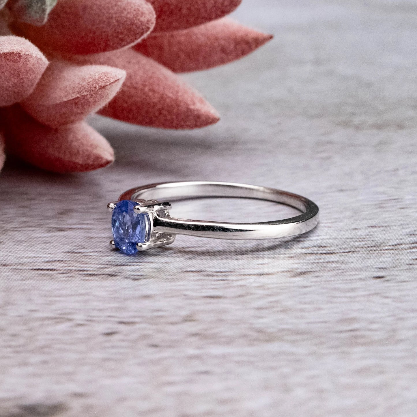 Tanzanite Ring 5x4mm .925 Silver | sz 10