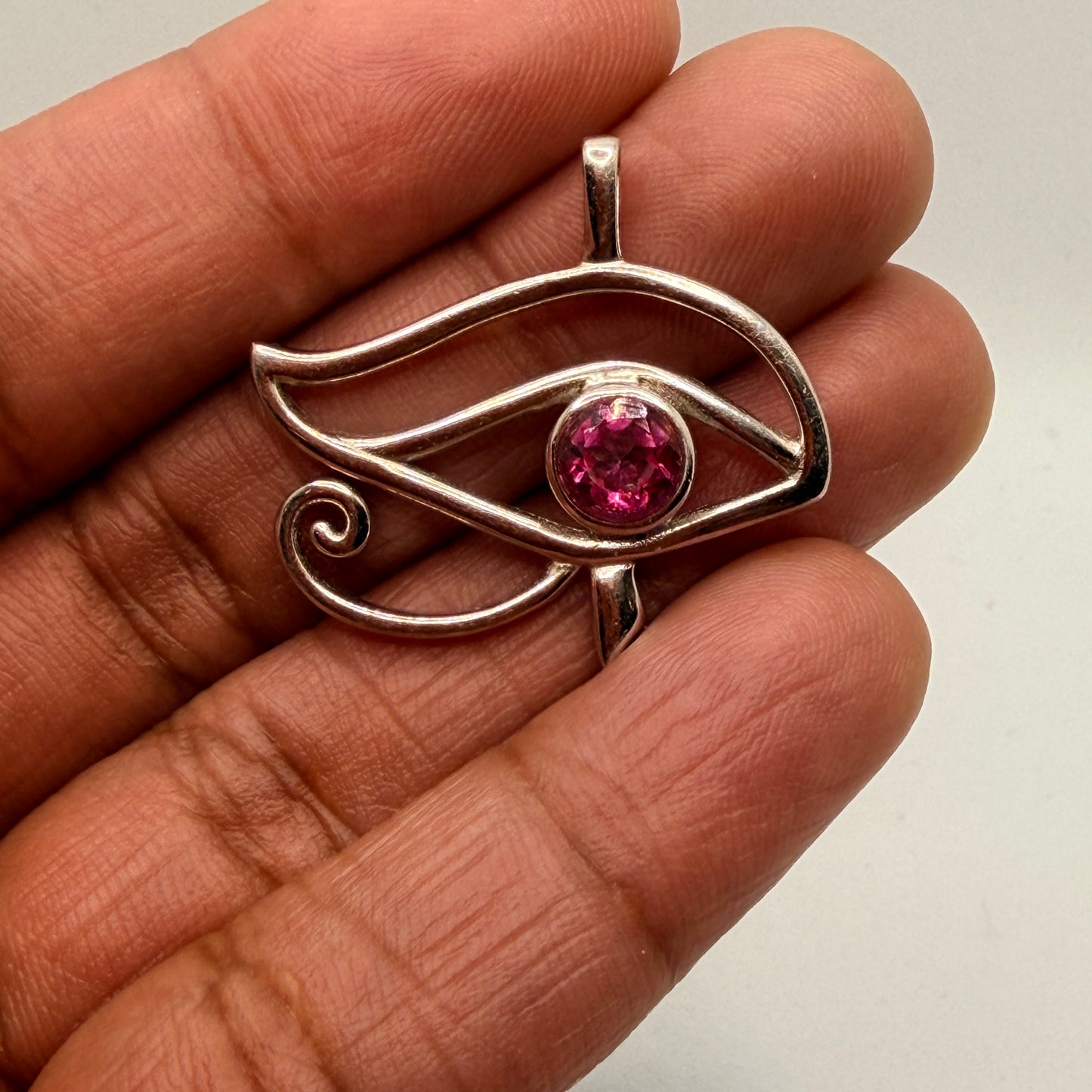 Pink Topaz Eye of Ra