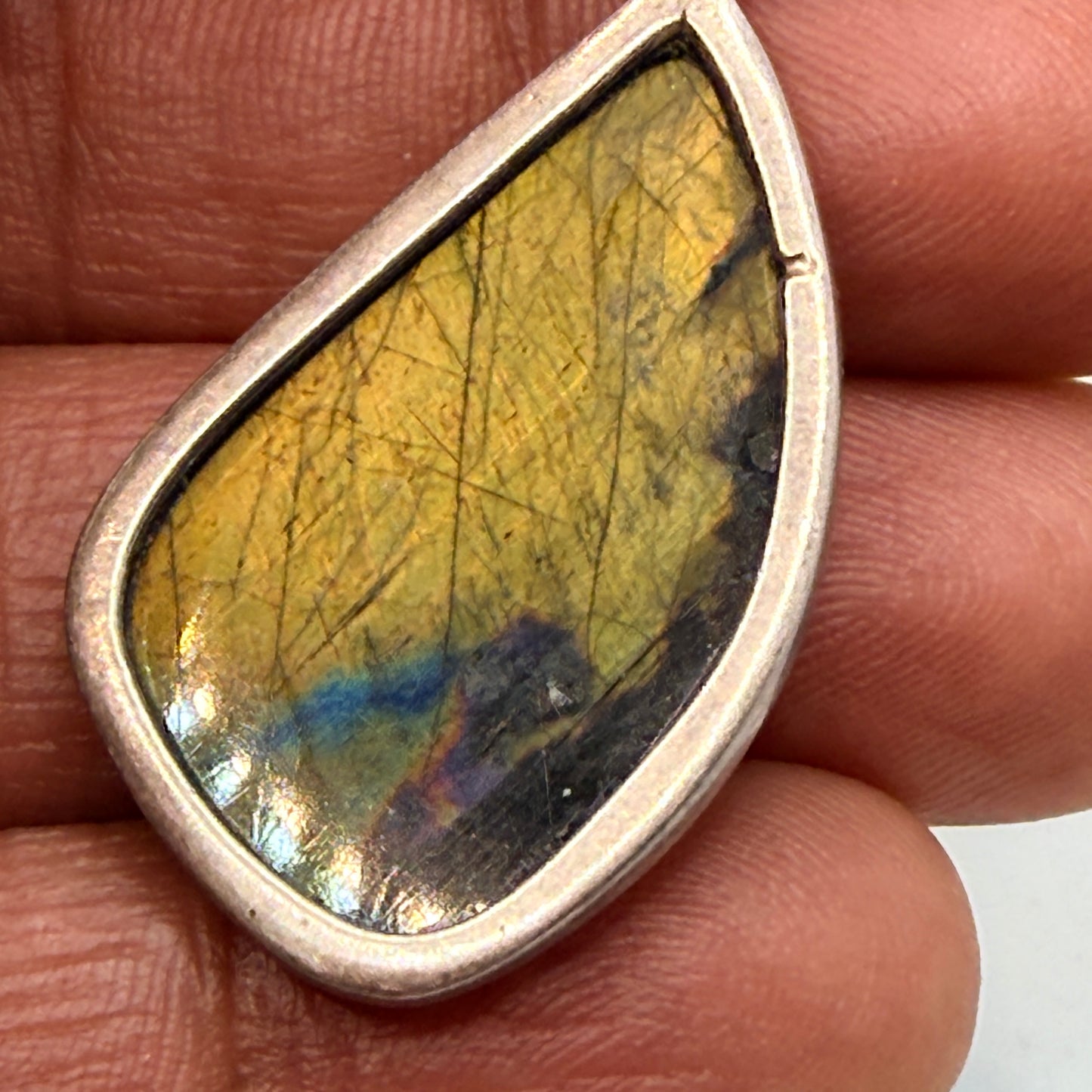 Spectrolite Teardrop Pendant