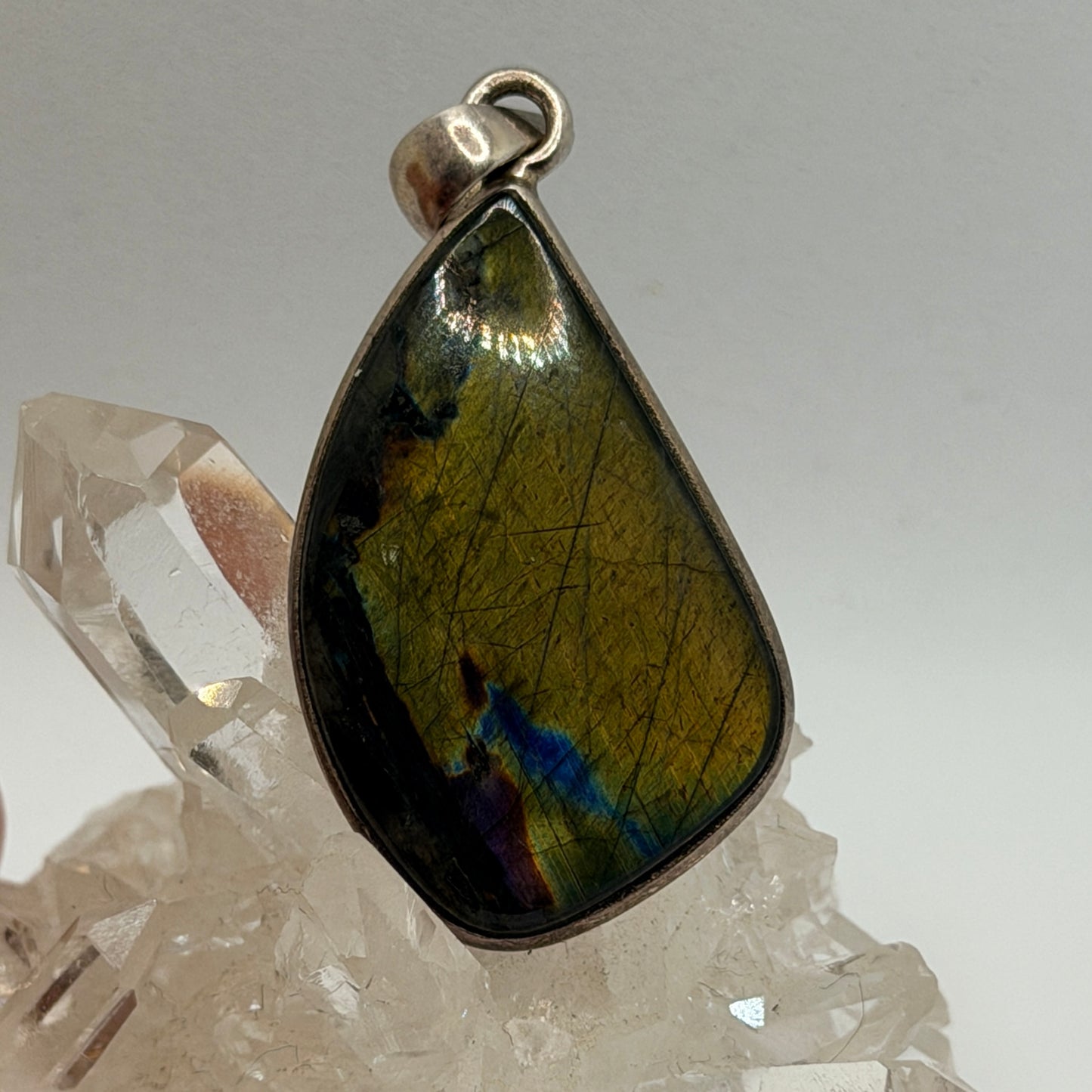 Spectrolite Teardrop Pendant