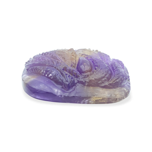 Starborn Hand Carved Ametrine Dragon 119.8 cts - 1 Piece