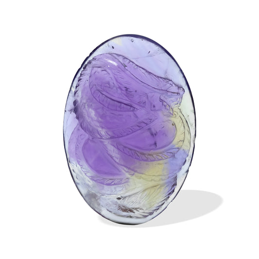 Starborn Hand Carved Ametrine Dragon 90.2 cts - 1 Piece