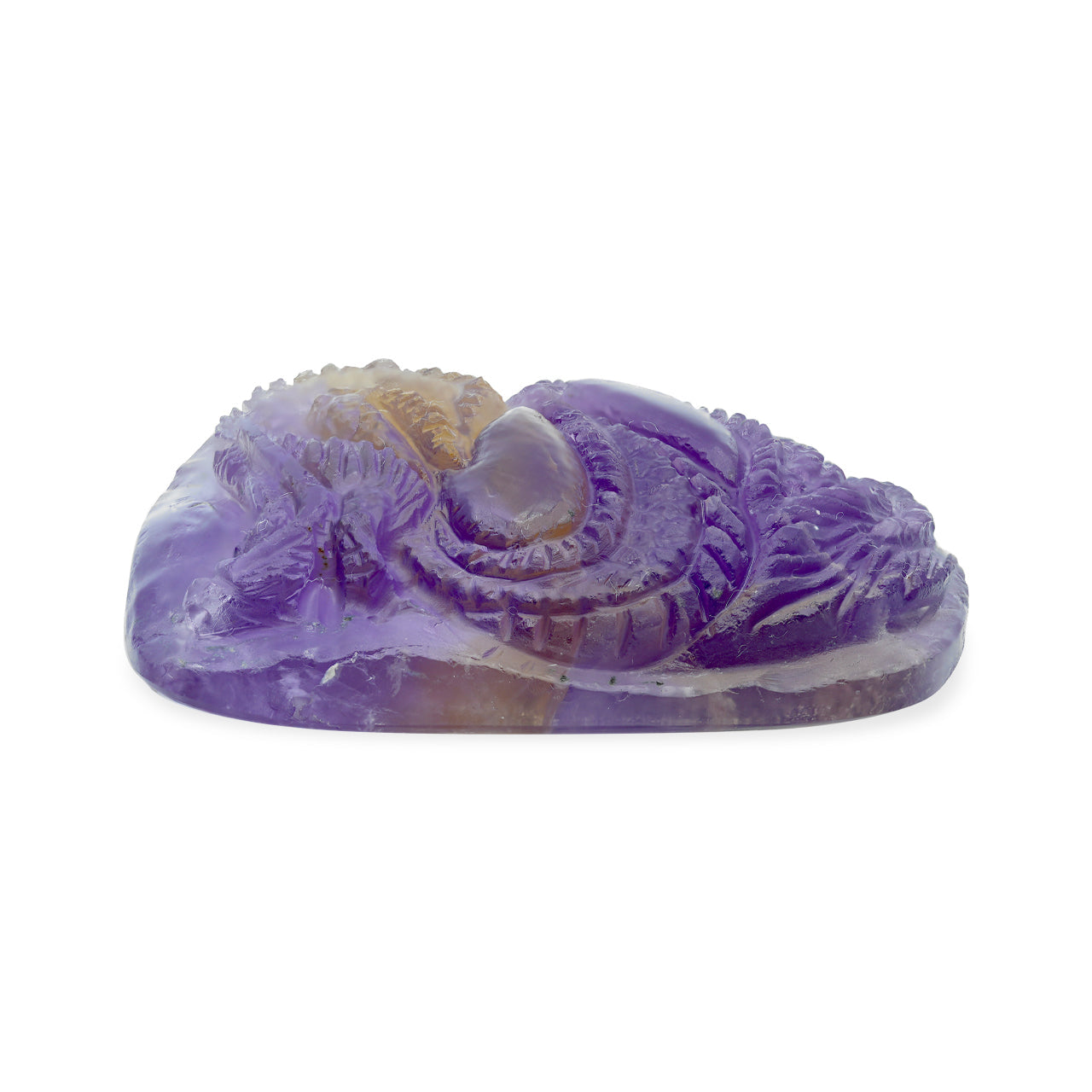 Starborn Hand Carved Ametrine Dragon 123.6 cts - 1 Piece
