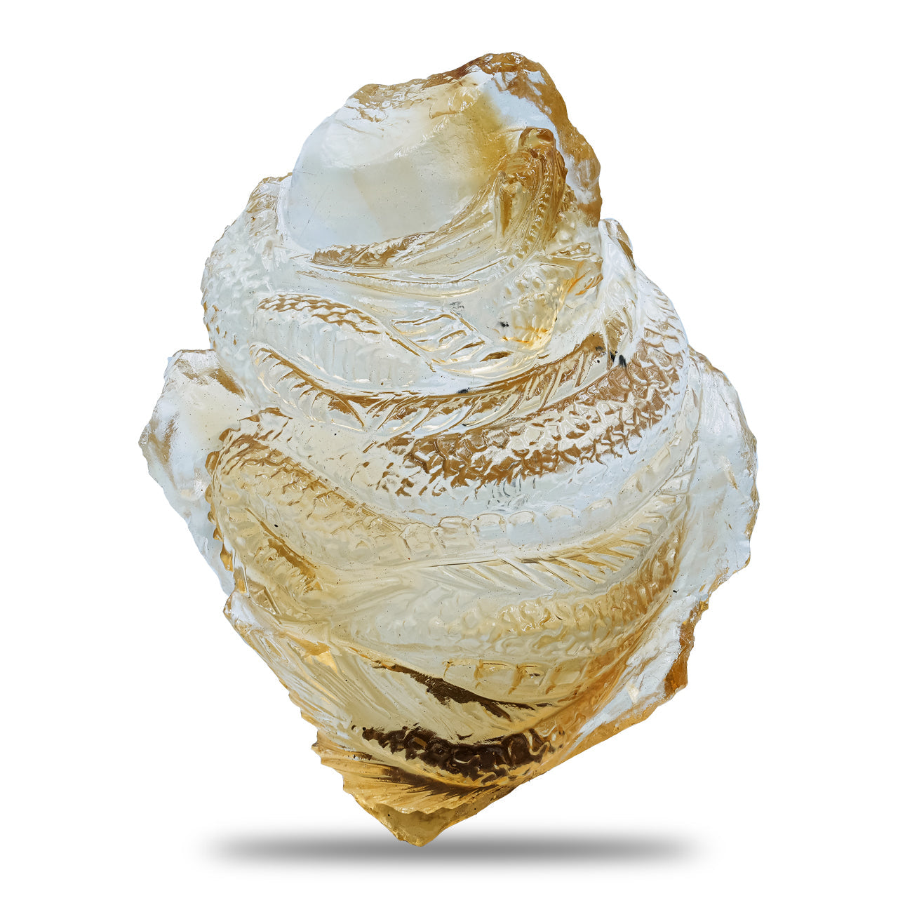 Starborn Hand Carved Citrine Dragon 222 cts - 1 Piece