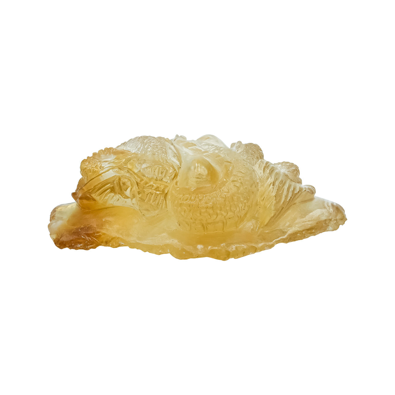 Starborn Hand Carved Citrine Dragon 203 cts - 1 Piece