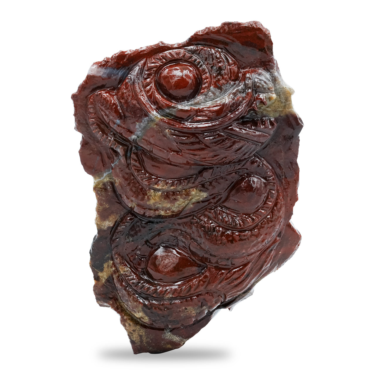 Starborn Hand Carved Red Jasper Dragon 134.6 cts - 1 Piece