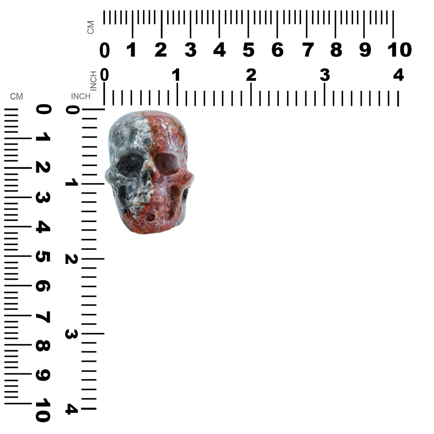 Starborn Hand Carved Magma Chalcedony Skull 526.5 cts - 1 Piece