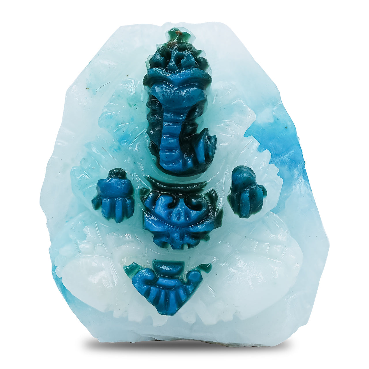 Starborn Hand Carved Peruvian Blue Opal Ganesh 36.3 cts - 1 piece