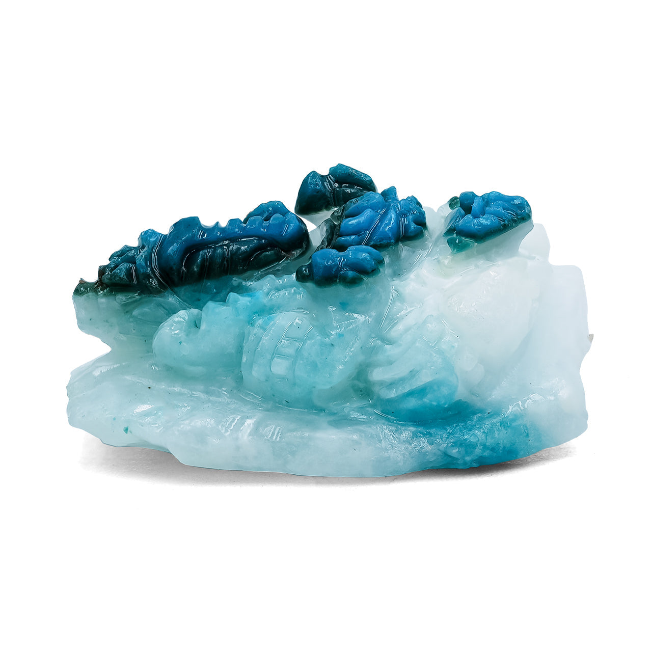 Starborn Hand Carved Peruvian Blue Opal Ganesh 36.3 cts - 1 piece