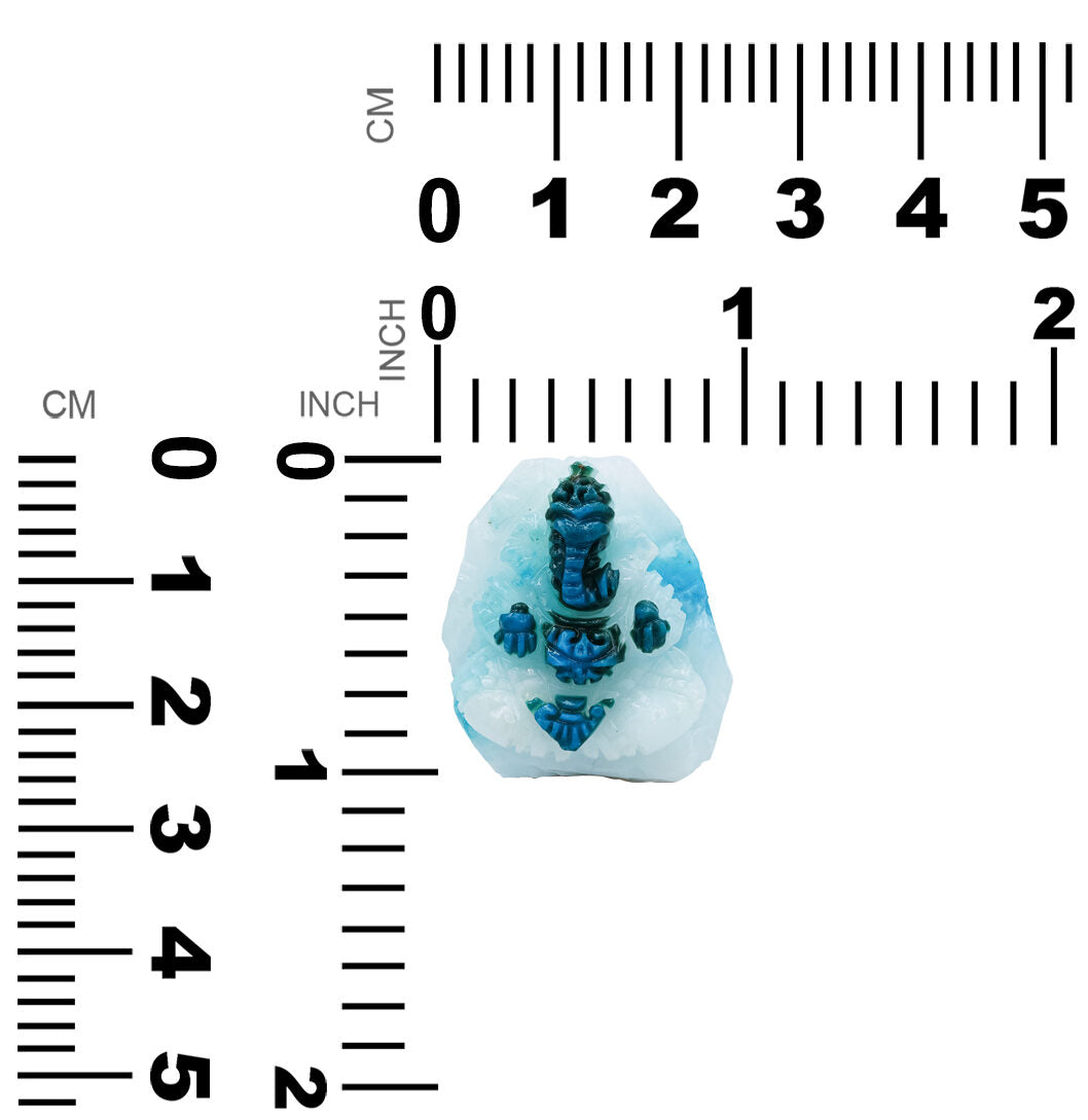 Starborn Hand Carved Peruvian Blue Opal Ganesh 36.3 cts - 1 piece