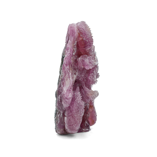 Starborn Hand Carved Pink Cobalto Calcite Dragon Carving 755 cts - 1 Piece