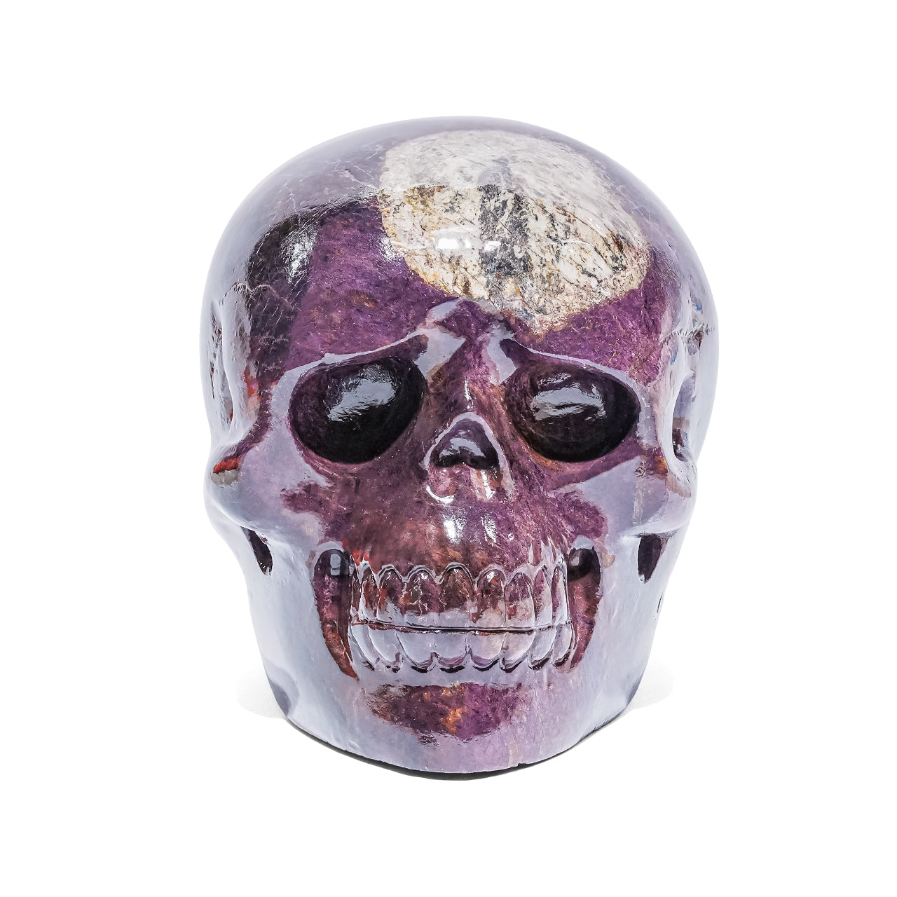 Starborn Hand Carved Purpurite Skull 4400 cts - 1 Piece