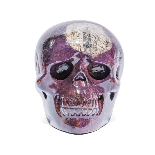 Starborn Hand Carved Purpurite Skull 4400 cts - 1 Piece