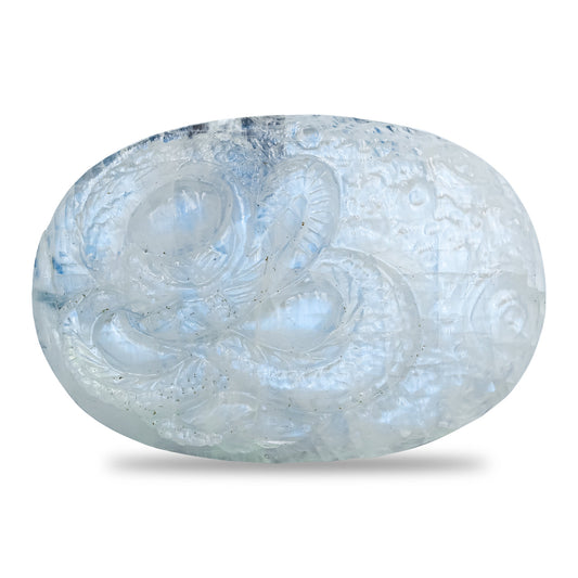 Starborn Rainbow Moonstone Dragon Carving 143 cts - 1 Piece