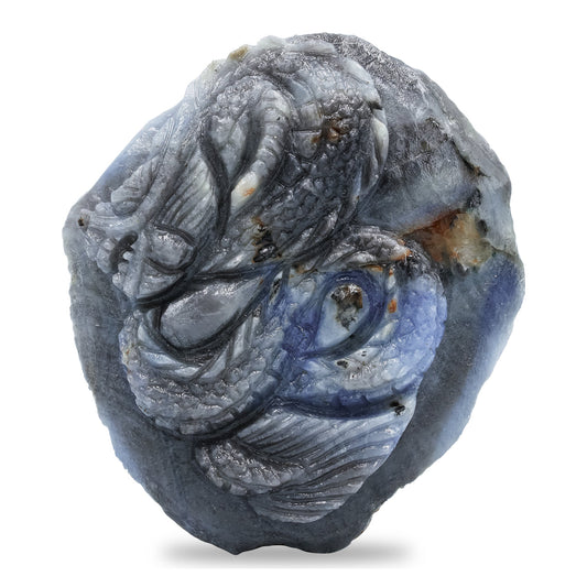 Starborn Hand Carved Sapphire Dragon 180.6ct - 1 Piece