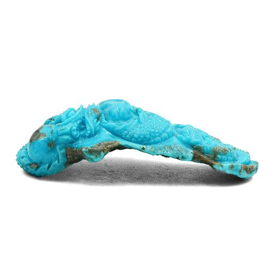 Starborn Hand Carved Turquoise Dragon (158.7ct) - 1 piece