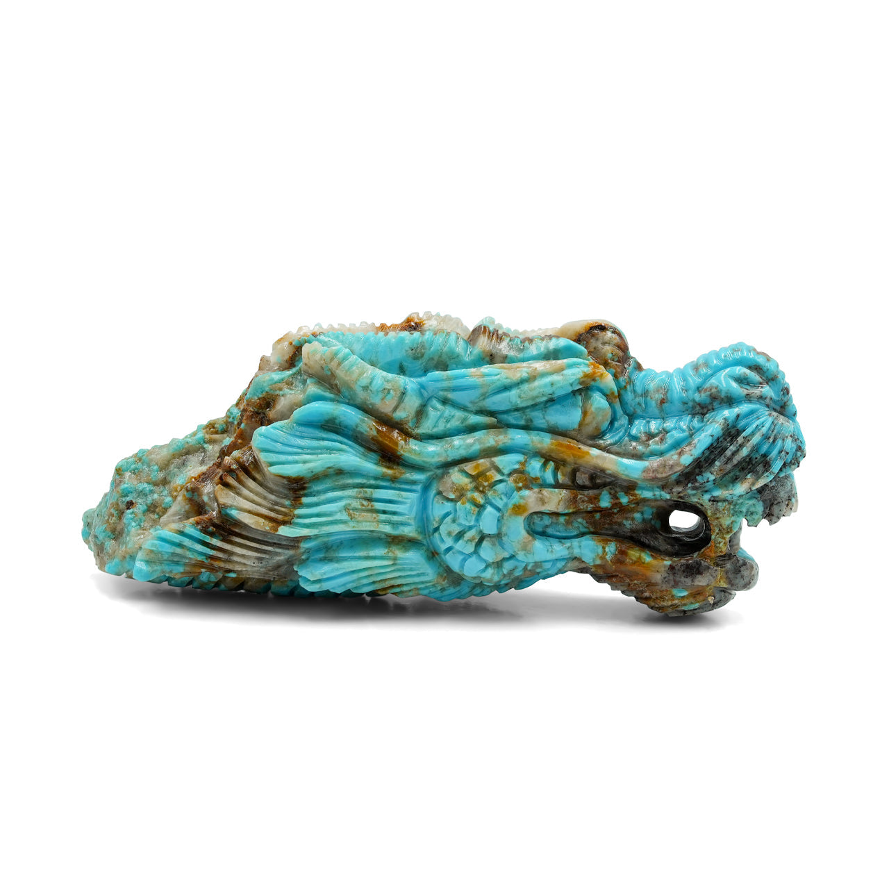 Starborn Patagonia Turquoise Dragon Head Carving (27ct) - 1 Piece