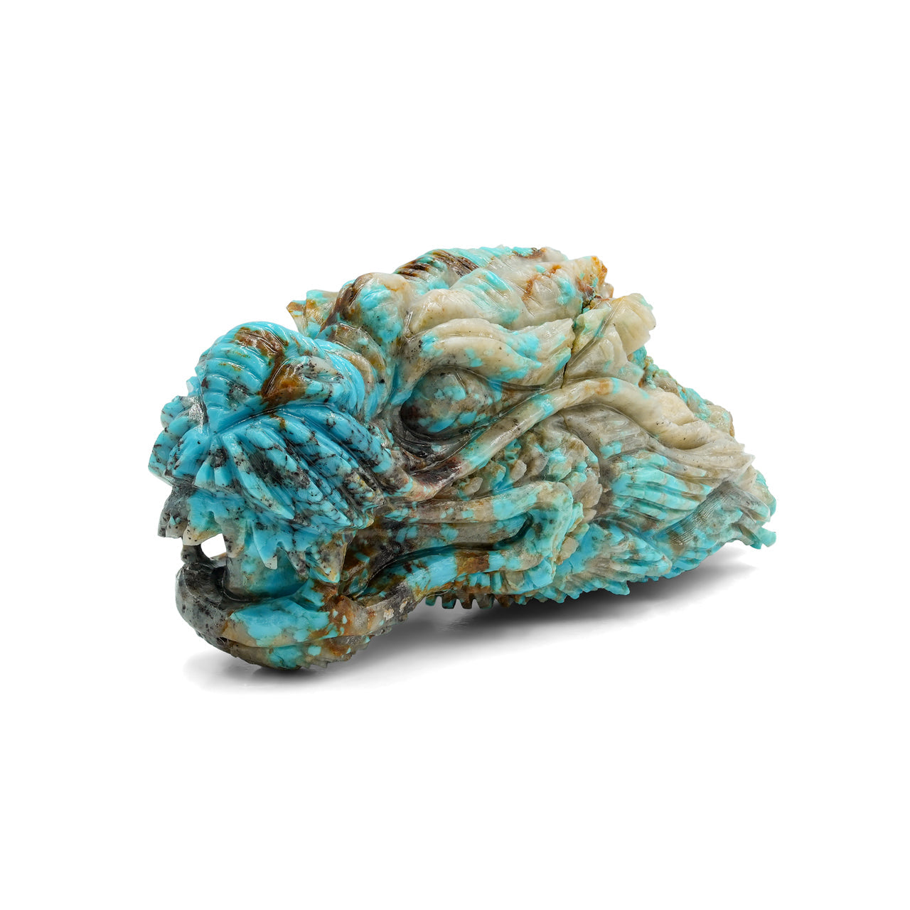Starborn Patagonia Turquoise Dragon Head Carving (27ct) - 1 Piece