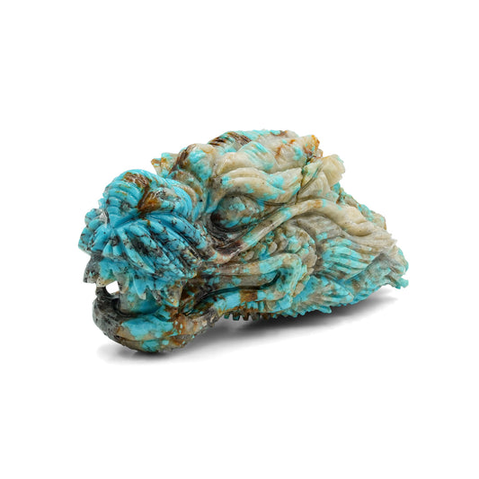 Starborn Patagonia Turquoise Dragon Head Carving (27ct) - 1 Piece